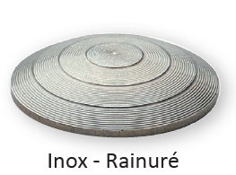 Inox - Rainuré - Ref 4396
